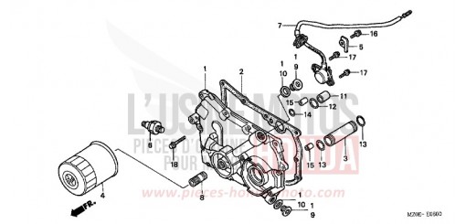 TRANSMISSION COVER GL1500C2 de 2002